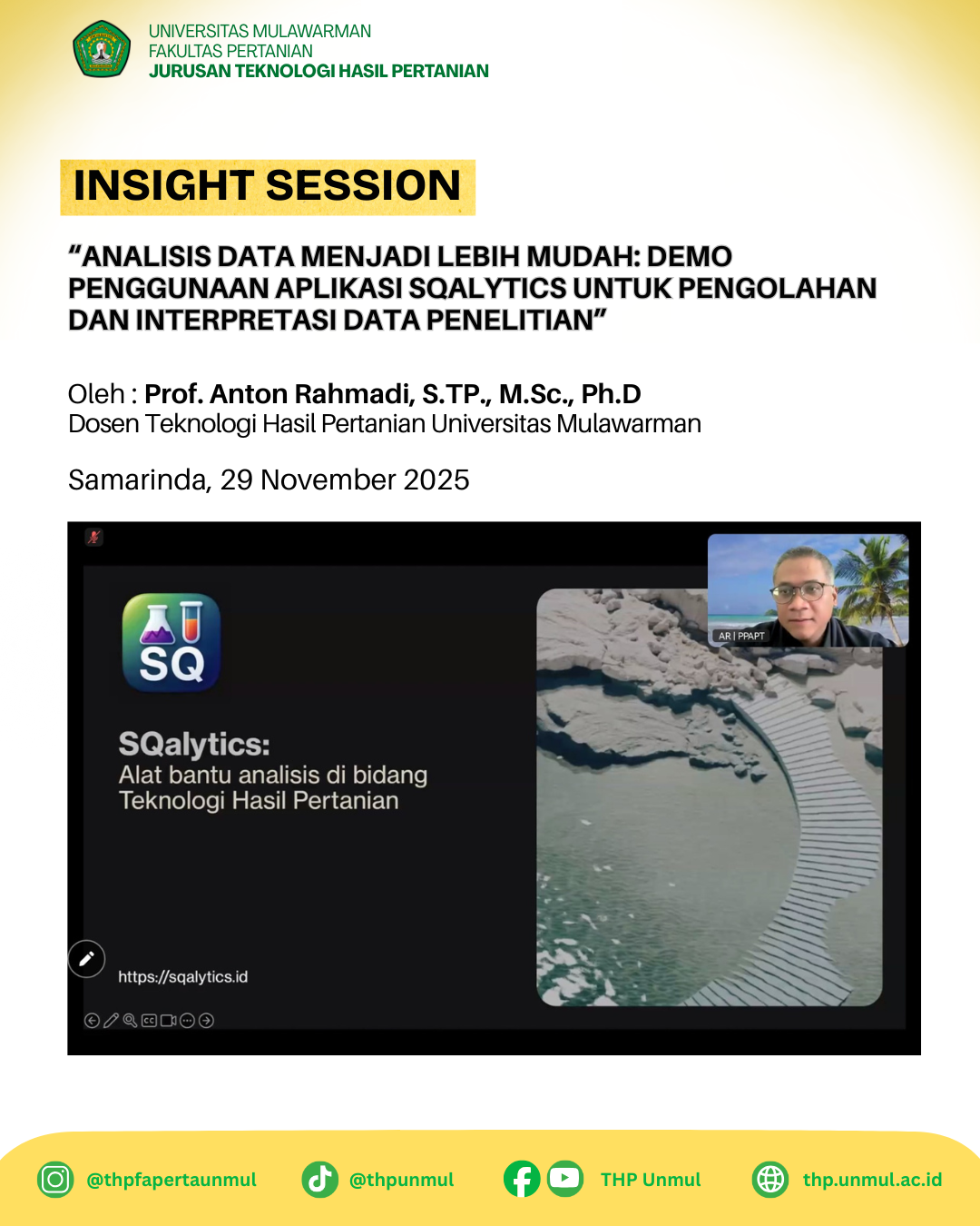 Insight Session Pendampingan Skripsi II : Analisis Data Menjadi Lebih Mudah