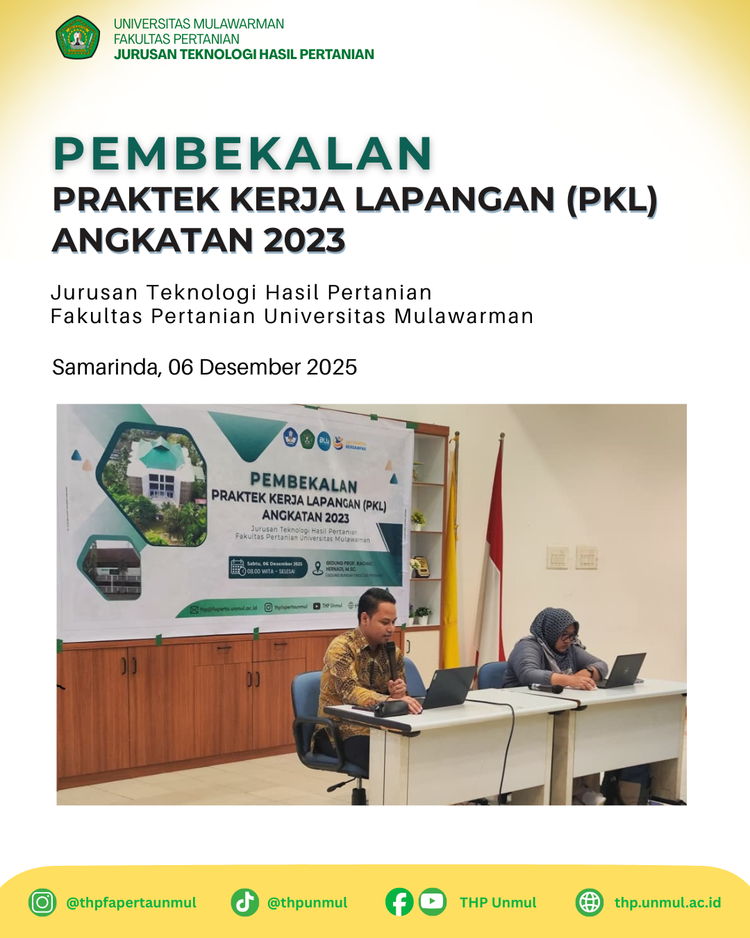PEMBEKALAN PRAKTEK KERJA LAPANGAN (PKL) ANGKATAN 2023