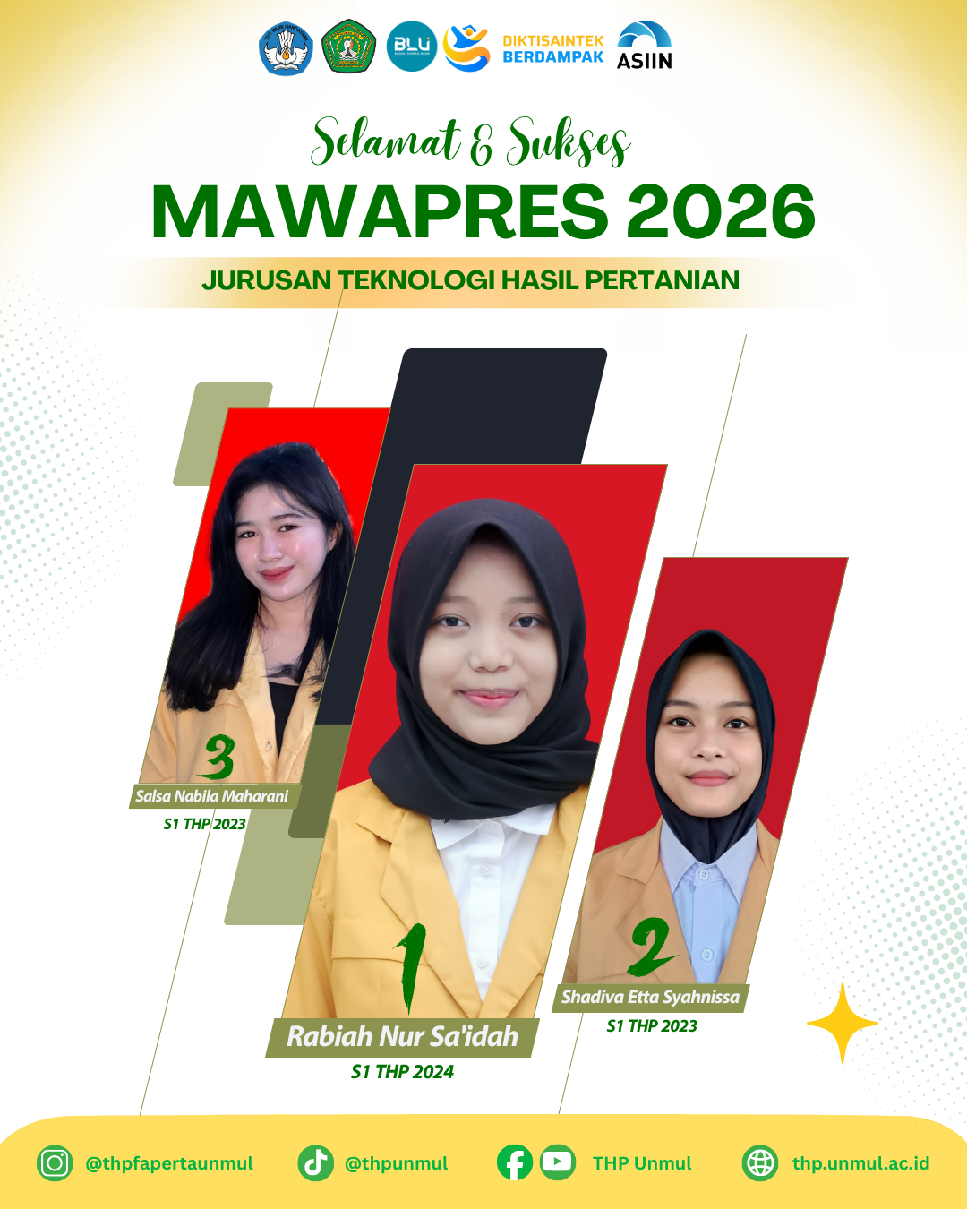 Mahasiswa Jurusan THP Unmul Raih Gelar Mawapres 2026, Siap Melangkah ke Tingkat Fakultas