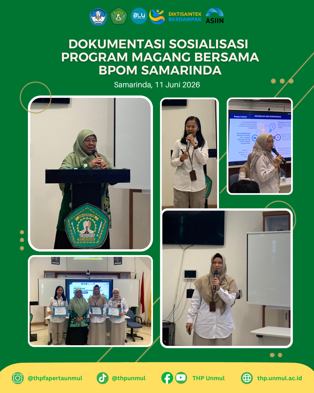 Mahasiswa THP Antusias Ikuti Sosialisasi Program Magang Bersama BPOM Samarinda