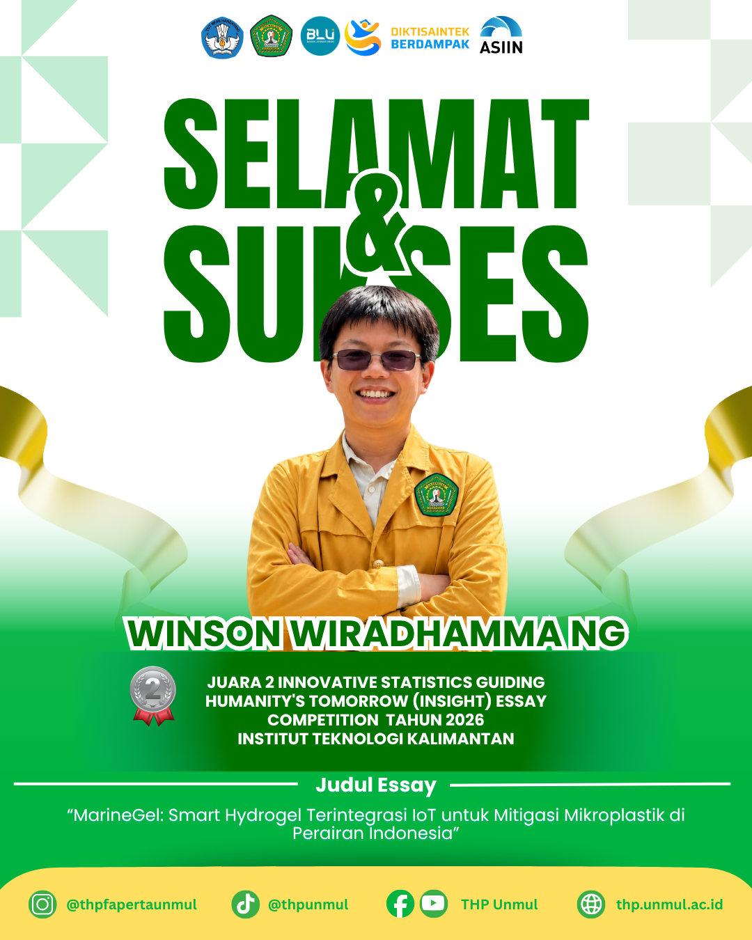 Mahasiswa THP Unmul Raih Juara 2 Esai Nasional INSIGHT 2026
