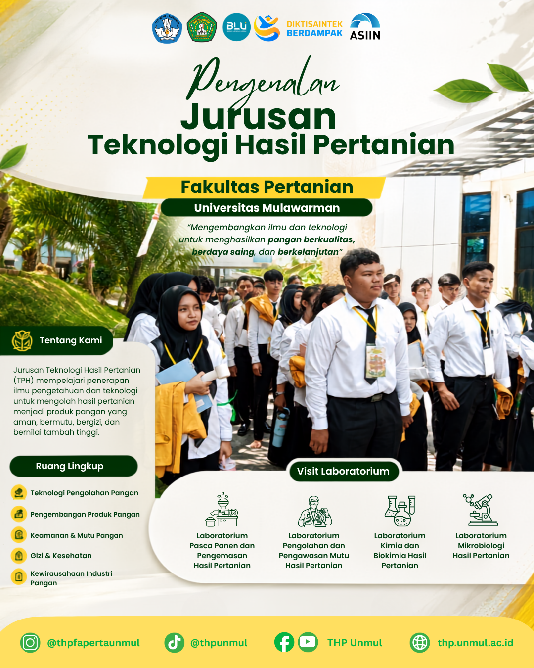 Mahasiswa Baru THP Unmul Antusias Ikuti Kunjungan Laboratorium